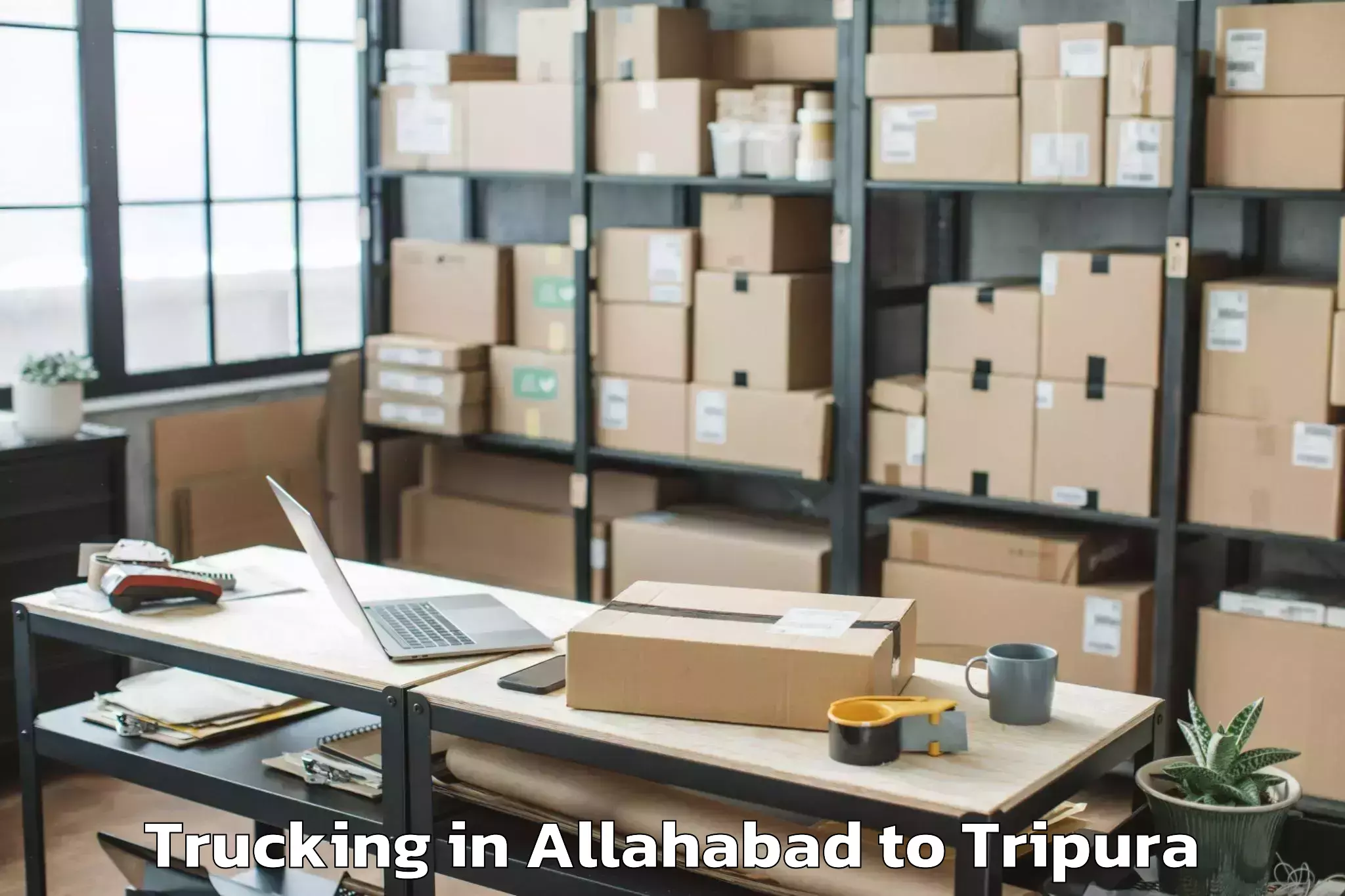 Leading Allahabad to Jirania Trucking Provider